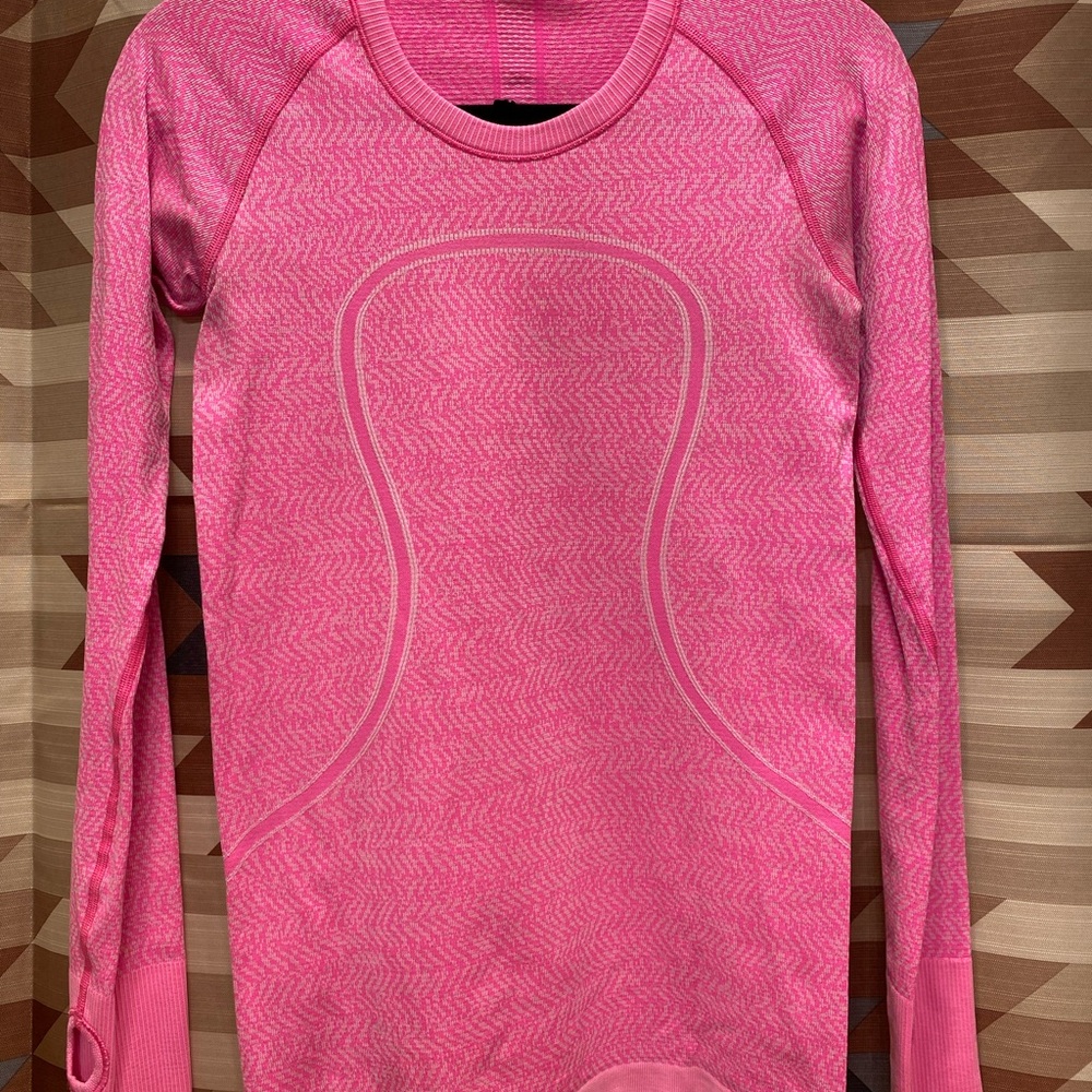 Lululemon Athletica Pink Long Sleeve Tee